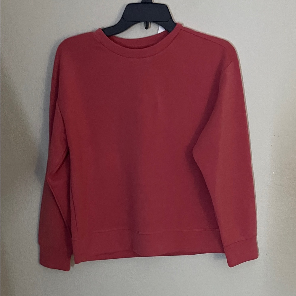 WE WANDER PERFORMALUXE SCUBA PULLOVER RED-L
